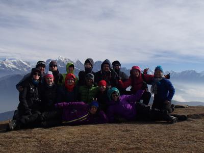Group photo at Pikey top